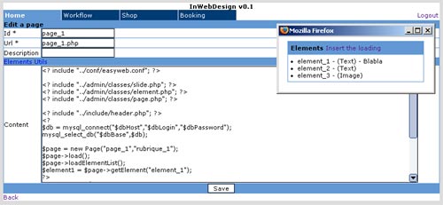 InWebDesign EasyWeb OpenSource PHP / MySQL Framework